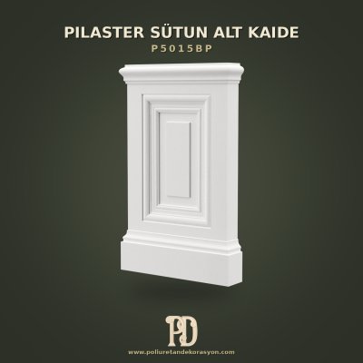 Kademeli Poliüretan Pilaster Sütun Alt Kaidesi 4x17x30 cm