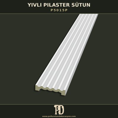 Poliüretan Yivli Pilaster Sütun Gövdesi Dikey Kanallı 3x15x240 cm