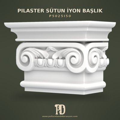 P5025I50 Pilaster Sütun İyon Başlık