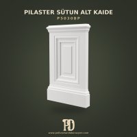 Klasik Kademeli Poliüretan Pilaster Sütun Alt Kaidesi 34x55 cm