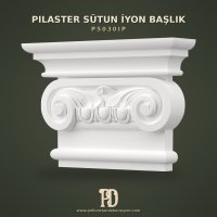 İyonik Düzen Pilaster Sütun Başlığı 9x42x29 cm