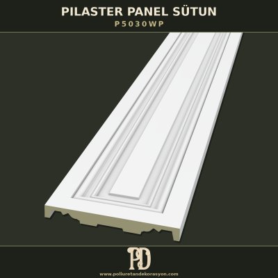 Düz Yüzeyli Pilaster Sütun Kaplaması 3x30x240 cm