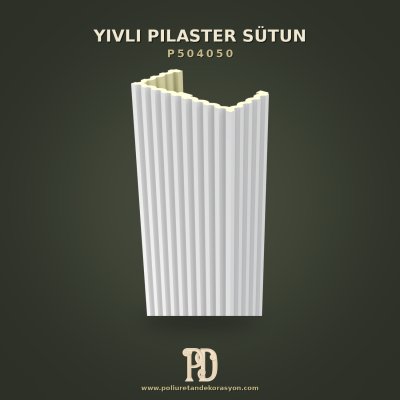 P504050 Yivli Pilaster Sütun