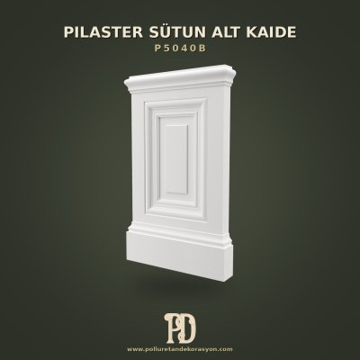 Poliüretan Dekoratif Pilaster Sütun Alt Kaidesi 45x75 cm