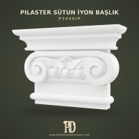 Poliüretan İyon Nizamı Pilaster Sütun Başlığı 14.5x59.5x40.8 cm