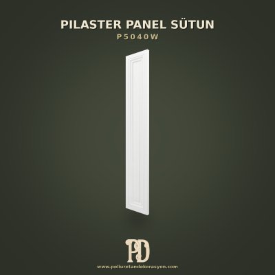 Poliüretan Panel Motifli Pilaster Sütun 4.3x40.3x240 cm