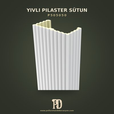 P505050 Yivli Pilaster Sütun, ürün fotoğrafı
