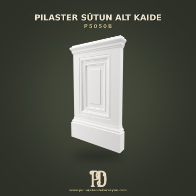 Poliüretan Kademeli Pilaster Sütun Alt Kaidesi 8x56x94 cm