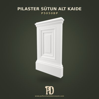 Poliüretan Kademeli Pilaster Sütun Alt Kaidesi 8x56x94 cm