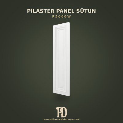 Poliüretan Düz Panel Pilaster Sütun Dekoratif 61x240 cm