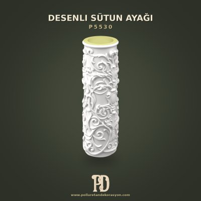 Klasik Kaide Desenli Sütun Ayağı 38x36 cm