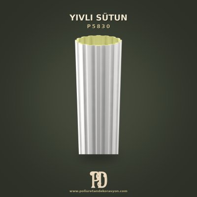 Poliüretan Yivli Klasik Sütun Gövdesi 30x240 cm