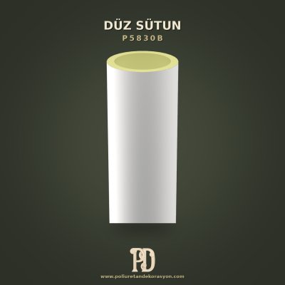 Poliüretan Dekoratif Sütun Düz Gövdeli 30x240 cm