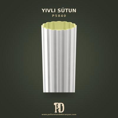 Poliüretan Sütun Yivli Dikey Çizgili 40x240 cm