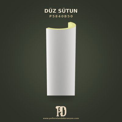Poliüretan Düz Yarım Sütun 20x40x240 cm