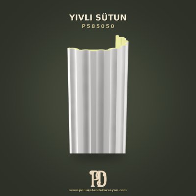Poliüretan Yivli Yarım Sütun Gövdesi 25x50x240 cm