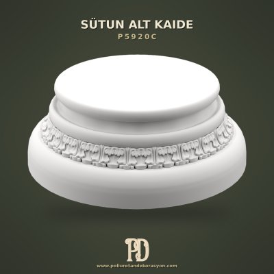Klasik Basamaklı Sütun Alt Kaidesi 35x35x13 cm