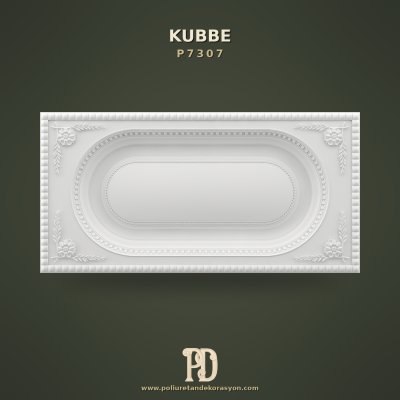 Klasik Rölyef Oval Poliüretan Tavan Göbeği 61x121 cm