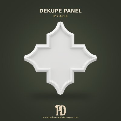 Poliüretan Dekoratif Geometrik Dekupe Duvar Paneli 63x63 cm