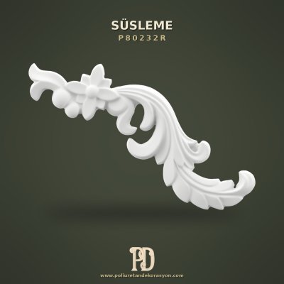 Poliüretan Duvar Süsü Çiçekli Sağ Motif 22x33 cm
