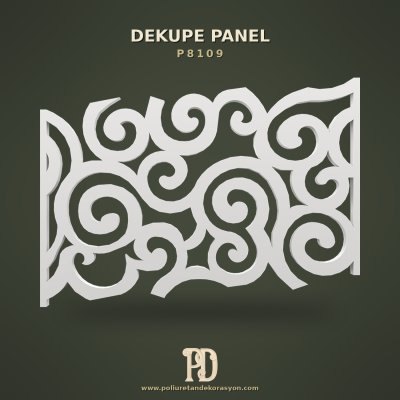 Poliüretan Oymalı Dekupe Duvar Paneli 705x1000x30 mm