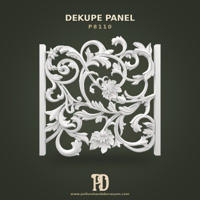 Poliüretan Kabartmalı Oymalı Dekupe Panel 1000x993x67 mm