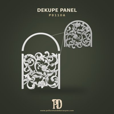 Poliüretan Dekoratif Kemerli Dekupe Panel 1420x993x67 mm