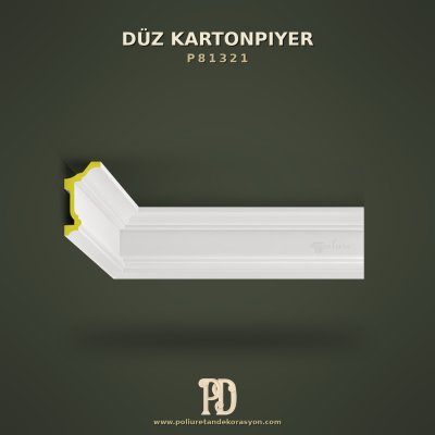 Düz Hatlı Sade Poliüretan Kartonpiyer 5x10 cm