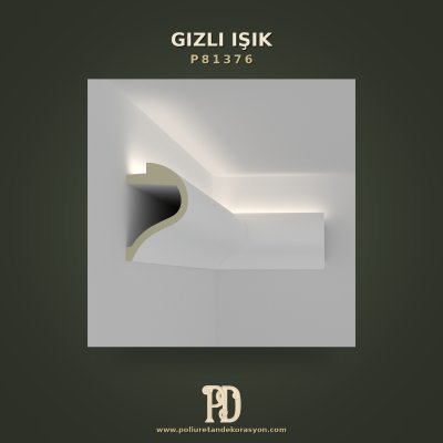 Kavisli Poliüretan Gizli Işık Profili 9x14 cm