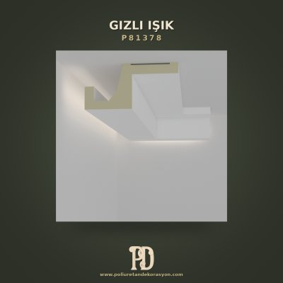 Poliüretan Basamaklı LED Gizli Işık Profili 20x10 cm
