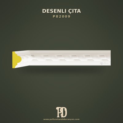 Poliüretan Dekoratif Desenli Duvar Çıtası 2x4 cm