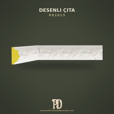 Poliüretan Kabartmalı Duvar Çıtası Klasik Desenli 27x50 mm