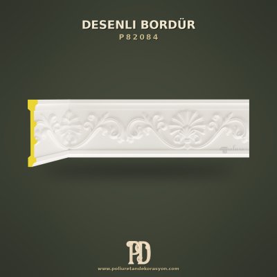 Poliüretan Klasik Rölyefli Duvar Bordürü 2x13 cm