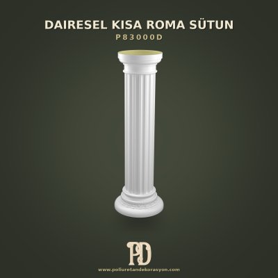 Poliüretan Dairesel Roma Sütun Ayağı 35x107 cm