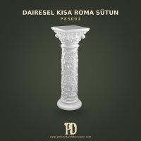 P83001 Dairesel Kısa Roma Sütun