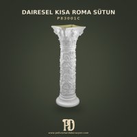 P83001C Dairesel Kısa Roma Sütun