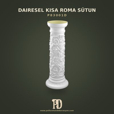 Poliüretan Dekoratif Kabartmalı Sütun 35x95 cm