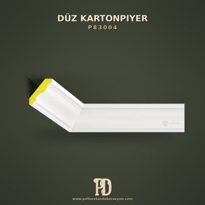 Düz Kartonpiyer Tavan Çıtası Profili 4x5 cm