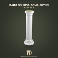 P83005D Dairesel Kısa Roma Sütun