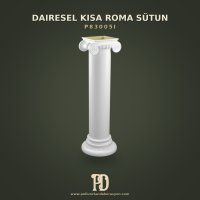 P83005I Dairesel Kısa Roma Sütun