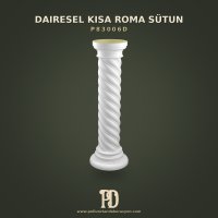 P83006D Dairesel Kısa Roma Sütun