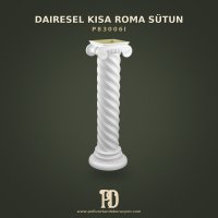 P83006I Dairesel Kısa Roma Sütun