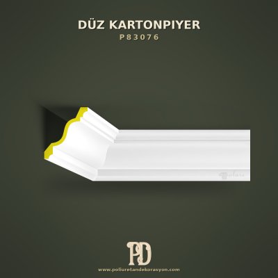 Düz Hatlı Tavan Poliüretan Kartonpiyer 11x13 cm