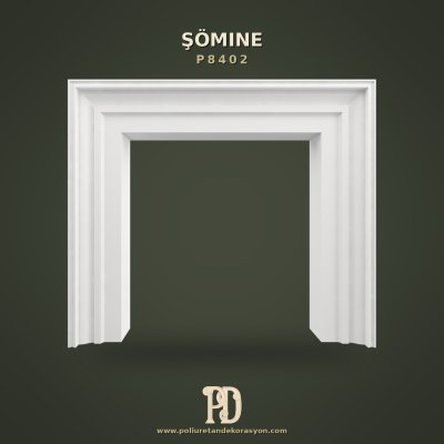 Kademeli Profil Detaylı Dekoratif Şömine Çerçevesi 20x121x105 cm