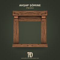 P8404 Ahşap Şömine