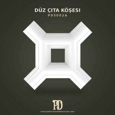 Gönye Kesim Gerektirmeyen Poliüretan Düz Duvar Çıta Köşesi 11x11 cm