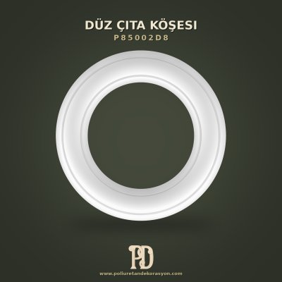 Poliüretan Düz Çıta Köşesi Minimalist Tasarım 13x13 cm