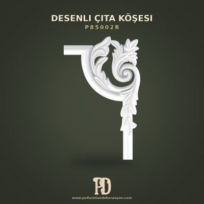 Poliüretan Desenli Çıta Köşesi Klasik Motifli 33x21 cm