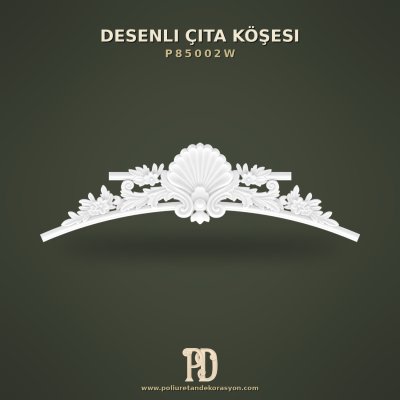 Poliüretan Çıta Köşesi Deniz Kabuğu Desenli 28x92 cm