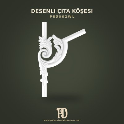 Poliüretan Duvar Çıtası Köşe Modeli Desenli 39x25 cm